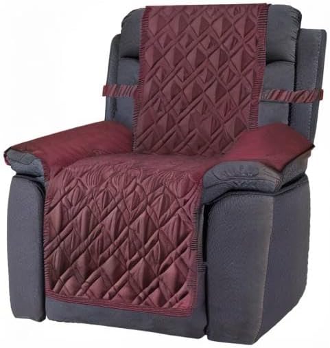 Ameritex Waterproof Nonslip Recliner Cover Stay in Place, Dog Chair Cover Furniture Protector, Ideal Recliner Slipcovers for Pets and Kids (Burgundy, 30'') - Image 7