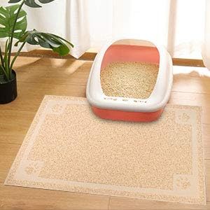UPSKY Large Cat Litter Mat Trapper 35"×23", Waterproof, Non-Slip, Beige | Large Litter Box Mat, Foldable Trapping Mat, Anti-slip Design, For Cat Litter Boxes and Sensitive Paws, Easy to Clean - Image 7
