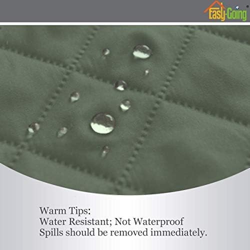 Easy-Going Reversible Couch Cover, 4 Seater Sofa, Greyish Green/Beige | XX-Large Sofa, Washable Slipcover For Dogs, Water Resistant Mat, Living Room, Non-Slip Sofa Cover, Pet Friendly - Image 4
