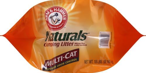 ARM & HAMMER Naturals Clumping Cat, Litter Odor Control, Multi Cat Litter, 18 lb. Bag (Pack of 2) - Image 15