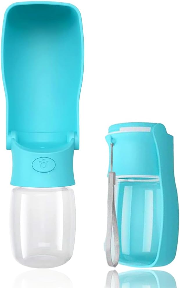 Portable Dog Small Animals Water Bottle for Walking 19 OZ or 12 OZ Pet Water Bottles for Puppy Medium Large Dogs Little Animals Water Dispenser Dog Small Animals Water Bowl by SOICTA