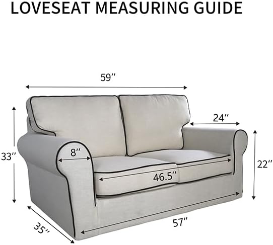 PureFit Reversible Quilted Couch Covers for Dogs Loveseat Sofa Cover 46.5” | Light Gray/Light Gray, Water Resistant Couch Protector, Washable Pet Couch Cover with Non Slip and Elastic Straps For Kids - Image 6