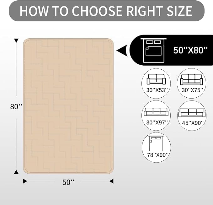 fuguitex Waterproof Dog Bed Cover Couch Cover for Pet Anti-Slip Cat Mat Pet Pad Blanket for Sofa Chair Recliner Bed Furniture Protrctor - Image 7