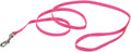 Coastal Pet Single-Ply Dog Leash - Sturdy Pet Leash - Comfortable & Stylish - Resists Fraying - Vibrant & Fade-Resistant Color - Neon Pink, 3/8" x 6' by CoastalPet