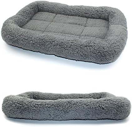 Enjoying Cat Mat Bed 10" x 15" Pet Bed with Pillow Around for Puppy Kitten Curled Sleeping Beds for Carrier/Crate Small Dog Cushion, Anti Skid Bottom, Small - Image 2