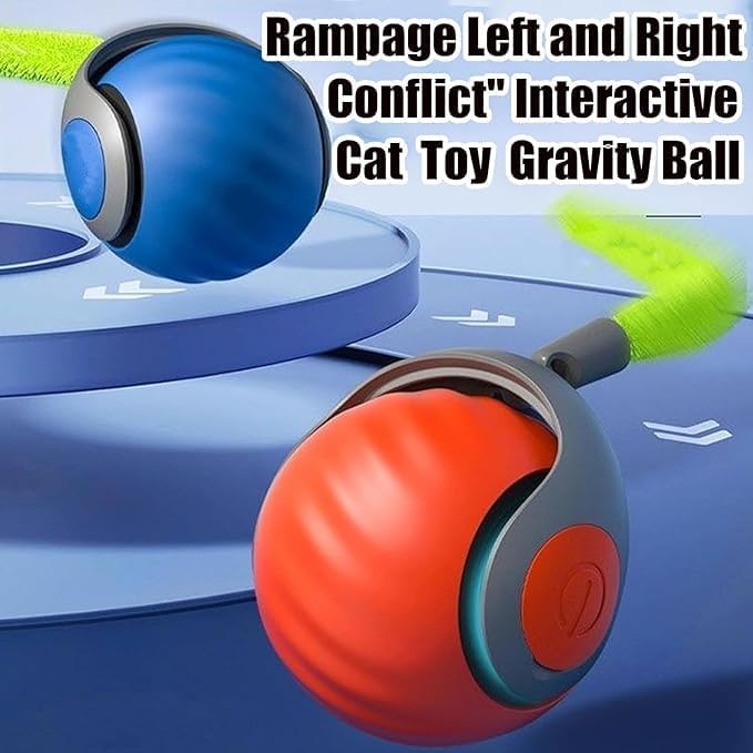 Speedy 2.0 Tail 2 Packs Interactive Cat Toys for Indoor Cats, Automatic Cat Toy with Tail, Electric Rolling Ball on Carpet,Cat Toys for Bored Indoor Adult Cats - Image 3