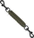 Dog Collar Safety Clip, Collar Companion, Handmade Backup Safety Strap, Double-Ended Clip Leash Connector, Suitable for Dog Harnesses, Prong, Pinch Collars (Army Green, 1 Pack) by Unknown