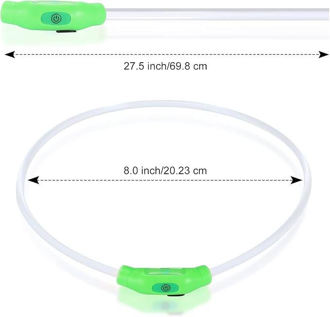 LED Dog Collar, Cut-to-Fit Light Up Dog Collar for Night Walking, IP67 Waterproof USB Rechargeable Glowing Pet Collar, High Visibility Super Bright Safety Lights for S/M/L Dogs(Pink) - Image 7