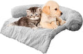 Calming Dogs/Cats Bed Mats, Dog Pad Washable Removable Couch Cover, Plush Long Fur Mat for Pets, Waterproof Lining, Perfect for Small, Medium and Large Dogs and Cats (Light Gray, 34"x30") by Tinaco