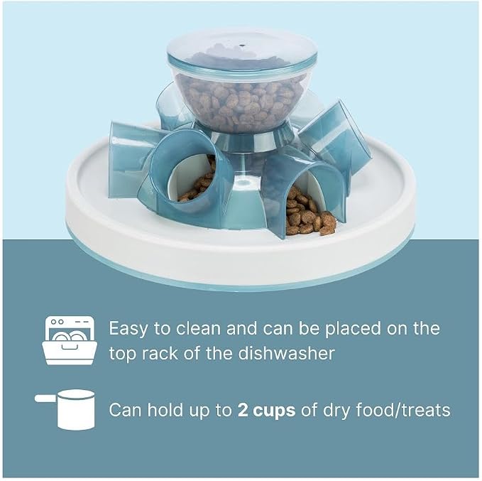TRIXIE Tunnel Slow Feeder for Cats and Dogs, Interactive Cat Toy, Pet Food Dispenser, Treat Dispenser - Image 4