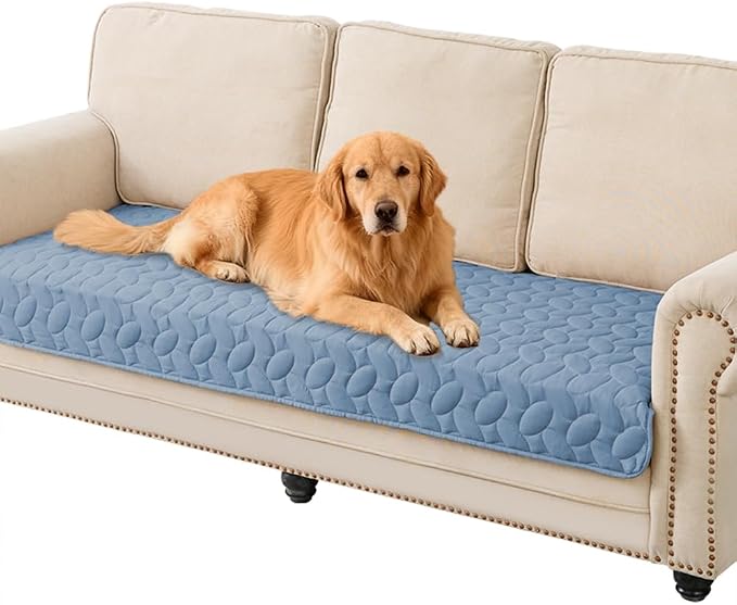 Ameritex Pet Bed Cover Dog Bed Blanket for Sofa and Furniture Waterproof New Pattern Design (30x70 Inch, Light Blue) by Ameritex