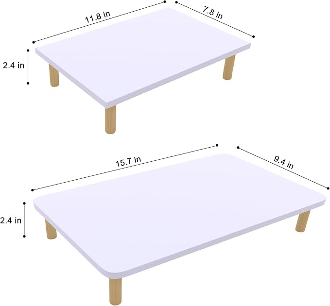 Elevated Cat Food Stand, Raised Pet Feeding Table for Cats and Dogs | Compatible with Most Bowls & Automatic Feeders, Elevated Cat Feeding Station, Cat Feeder Stand, Solid Wood, Healthy Posture L - Image 5