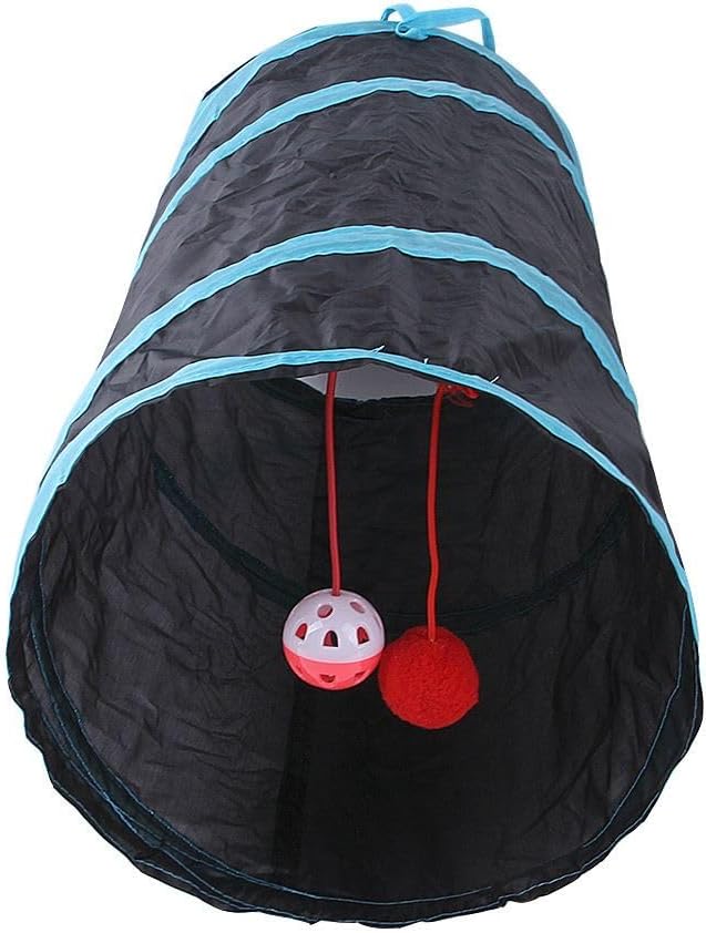 Cat Tunnels Indoors Cat Play Tunnel for Indoor Outdoor, Cat Tunnel Large Cat Toy Kitten Kitty Rabbt (2 Way) - Image 4