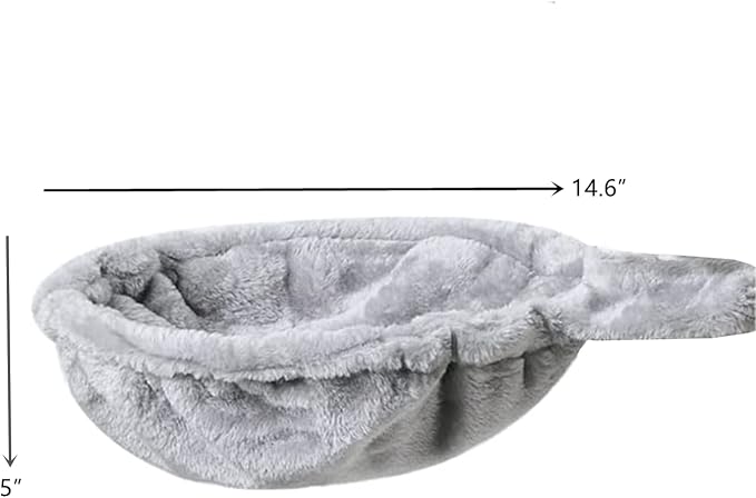 SHENGOCASE 14.6" 2-Pack Light Grey Nest Basket Lounger Hammock Bed Replacement for Cat Tree Tower, 5-Pack Hanging Toys, Cat Tree Accessories Hammock Attachment - Image 3