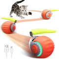 Interactive Cat Toy for Indoor Cats, Two Speed Smart Automatic Cat Toy Moving Ball with Tail, Rechargeable Motion Activated Cat Toys for Bored Indoor Adult Cats (Adapter Not Included) by PawsomeFinds