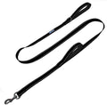 Max and Neo Double Handle Traffic Dog Leash - Reflective, Donates to Dog Rescue (Black, 6 FT) by MaxandNeo