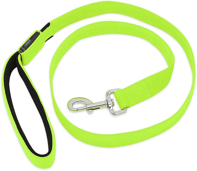 Illumifun LED Dog Leash, USB Rechargeable Pet Leash Glow in the Dark, 47.2inch Nylon Light Dog Leash for Your Dog Walking at Night (Green Ⅰ) - Image 6