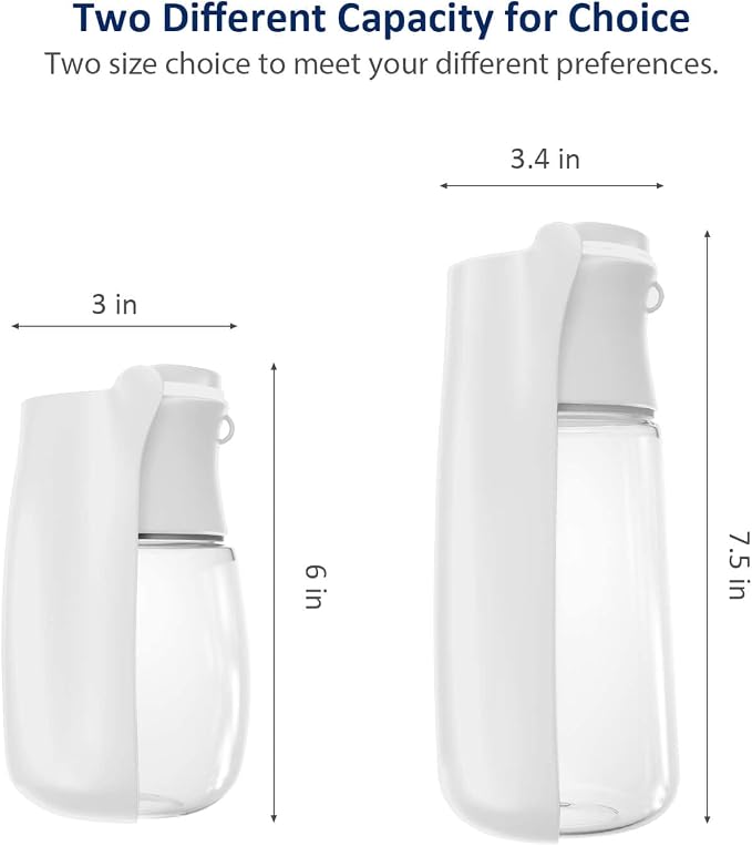 WePet Foldable Portable Dog Water Bottle Puppy Water Dispenser with Drinking Feeder, 19 OZ, High-Temperature Resistant Leak Proof for Pets Outdoor Walking, Hiking, Travel, Food Grade Plastic BPA Free - Image 4