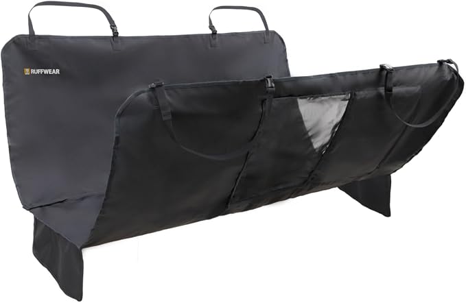 Ruffwear, Dirtbag Dog Car Seat Cover, Waterproof, Basalt Gray | 300D Heavy Duty Scratch Proof Nonslip Hammock or Bench, Durable Machine Washable, Back Seat Protector for Cars, SUVs & Trucks by RuffwearInc