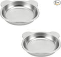 Cat Bowl 2PC,5.9" Shallow Cat Food Dishes,Metal Cat Bowl | 304 Stainless Steel,Extra Shallow Bowls for Whisker-Friendly Feeding,Heavy Duty,Puppies Dishes,Dishwasher Safe by Vinqki