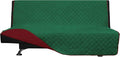 Easy-Going Reversible Couch Cover, Large Futon Sofa, Green/Christmas Red | Machine Washable Slipcover For Dogs, Water Resistant Furniture Mat For Living Room, Non-Slip Sofa Cover, Pet Friendly by Easy-Going