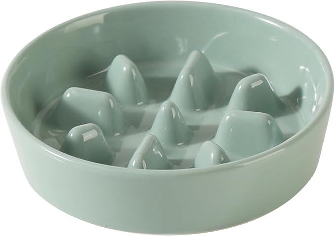 Havniva Dog Bowls Slow Feeder, Ceramic Slow Feeder Dog Bowls for Fast Eater | 0.9 Cups Dog Food Bowl Puzzle Feeder, Slow Feeding Bowls for Small Breed, Non-Slip Base, Anti-Choking by Havniva