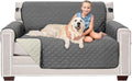 Sofa Shield® Couch Loveseat Slip Cover for Dogs with Strap, Charcoal Linen | Reversible Furniture Protector, Stain and Tear Resistant Cushion Cover, Machine Washable Slipcover for Pets, Cats 70 inch by SofaShield