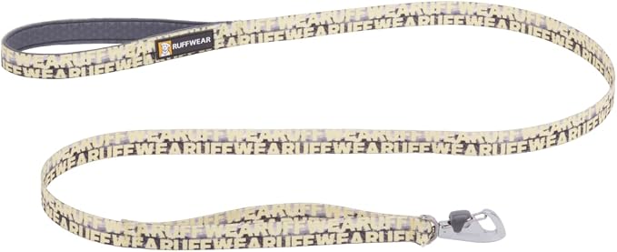 Ruffwear, Front Range Dog Leash, 5 ft Lead, Mountains Logo | Light & Strong Lockable Swivel Crux Clip, Padded Handle, Durable Webbing, Traffic Handle & Accessory Loop for Everyday Walks by RuffwearInc