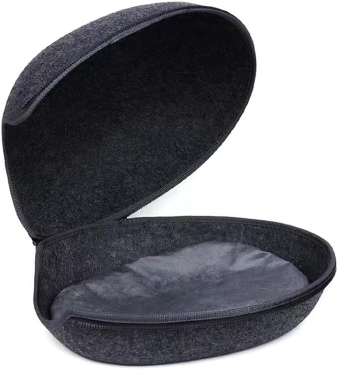Felt Cat Cave Bed with Removable Cover, Cozy Pet Shelter for Indoor Cats, Zippered Washable Cat House with Roomy Interior (Dark Gray, for Cats Under 15 lbs, Round Dome Cat Bed) - Image 2