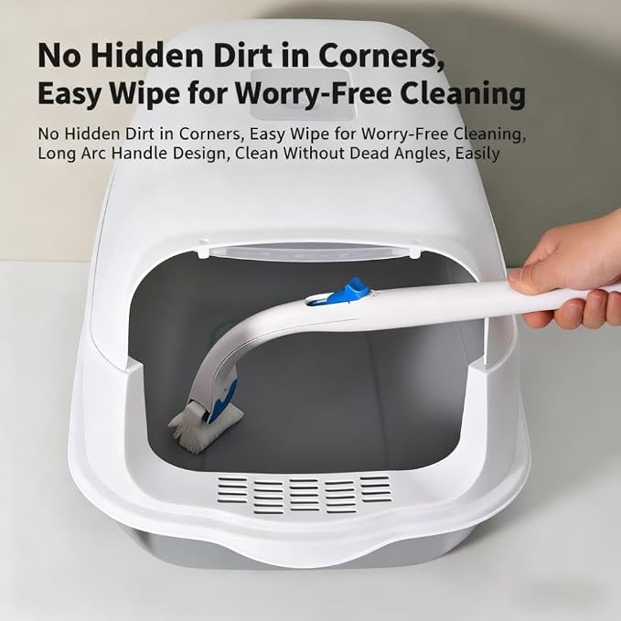 Silicone Cat Litter Pad Fits 65L Litter &9L Waste Bins Self-Cleaning Box Waterproof Anti-Stick (One Pad with Cleaning Set) - Image 9
