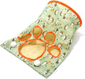 Cat Tunnel Bag for Indoor Cats, Foldable Pet Tunnel Crinkle Sack Bag with a Little Mouse & 3 Toy Ball, Portable Crinkle Paper Interactive Hide and Seek Cat Toys (Green) by LIFTATAPA