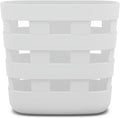 Lalo Bath Time Storage Bin, Removable Drying Bin for Bathtub | Bathtub Storage to Keep Items Organized and Dry, Secure Wall Attachment for Shower or Bath, Non-Toxic Plastic, Coconut by Lalo