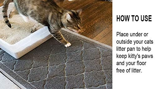 Cat Litter Mat Traps Litter from Litter Box XL Size 47"X36" Durable Trapping Rug, Non-Slip and Waterproof, Easy to Clean - Image 7