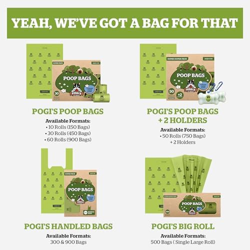 Pogi's Dog Poop Bag Dispenser with Metal Carabiner Clip - Includes 15 Pogi's Poop Bags for Dogs (Pack of 3) - Image 9