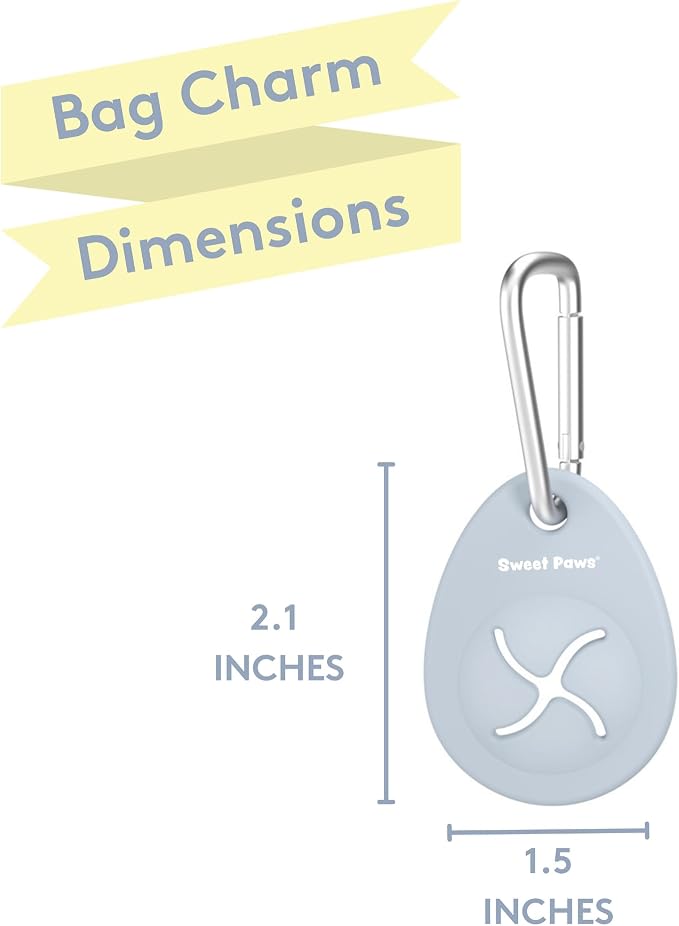 Dog Poop Bag Holder Charm for Hands-Free Carry of Used Poop Bag, Durable Eco-Friendly Silicone Dog Walking Accessory with Carabiner Clip-Blush Pink - Image 7