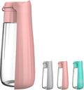 Portable Dog Water Bottle, 19 OZ Pet Travel Water Dispenser Pink | for Puppy Cat Walking Hiking Camping, Pet Travel Leak proof Water Bottle Bowl Small Medium Large Dogs Puppy Water Dispenser by PawSailor