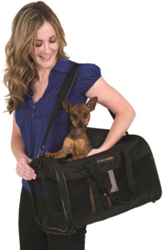 Petmate Kennel Cab Soft-Sided Dog & Cat Carrier, up to 10lbs, 17in, Black | Travel Carrier for Pets up to 10 lbs, Ideal for Small Dogs and Cats on the Go - Image 3
