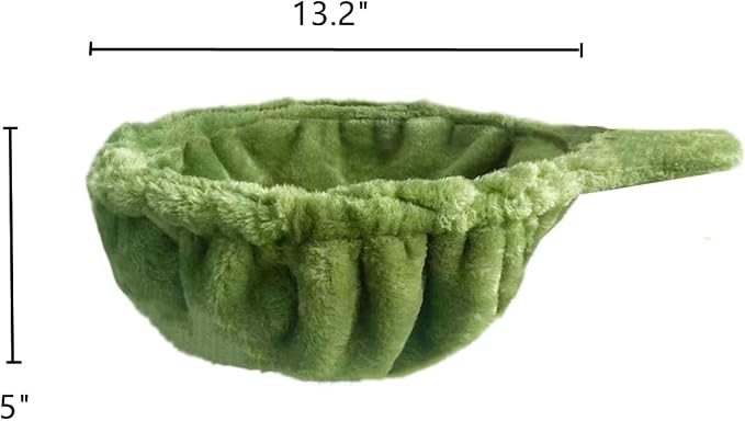 SHENGOCASE 13" 2-Pack Green Nest Basket Lounger Hammock Bed Replacement for Cat Tree Tower Replacement, 5-Pack Hanging Toys, Cat Tree Accessories Hammock Attachment (Medium 2pcs, Green) - Image 4