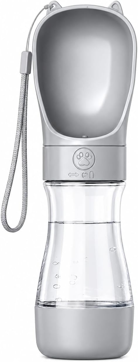 Portable Dog Water Bottle, Leak-Proof Pet Water Dispenser with Food Container, Travel Water Bottle for Dogs, Walking, Hiking & Outdoor Adventures by Unknown