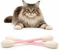 Glaciart One XXL Swabs Cat Toys with Catnip - 2 Pk | Durable for Chew, Cute Cat Toys Interactive Kitty for Boredom, Exercise, & Play | Filled w/Organic Catnip for Anxiety & as Digestive Aid by GlaciartOne