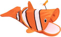 SENCONE Clownfish Cat Tunnel Toy Portable Hideout Nap Tube for Kittens | Play, exploration and hide-and-seek. Foldable for storage and travel. Indoor and occasional travel. by SENCONE