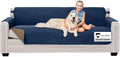 Sofa Shield® Couch Oversize Sofa Slip Cover for Dogs with Strap, Navy Sand | Reversible Furniture Protector, Stain and Tear Resistant Cushion Cover, Machine Washable Slipcover for Pets, Cats 70 inch by SofaShield