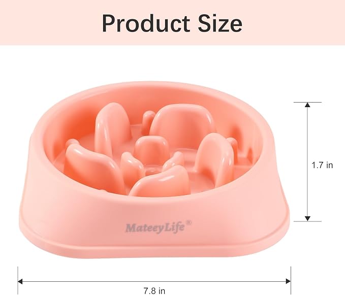 MateeyLife 2-Pack Slow Feeder Dog Bowls, 2 Cups, Dog Puzzle Feeder Bowl | Food-contact safe, dishwasher safe, non-slip base, maze design, for fast eaters, for dogs and cats, daily mealtimes - Image 3