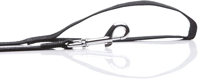 Nylon Dog Leash 4 Ft 5 Feet 6 Foot Long, Walking Training Dog Leashes for Medium Large Dogs, 1 Inch Wide (3/4" X 6 ft, Black) - Image 4