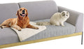 Tcksstex Waterproof and Non-Slip Dog Bed Cover and Pet Blanket Sofa Pet Bed Mat ，car Incontinence Mattress Protectors Furniture Couch Cover for Most Cats Dogs,Pets（30x70-Light Grey） by TcksstexFauxFurDogBedCover