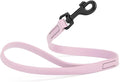 Dogline Biothane Waterproof Dog Leash Strong Coated Nylon Webbing with Black Hardware Odor-Proof Easy to Clean High Performance for Small or Large Dogs Made in USA 2 ft Lead, Pastel Purple by Dogline