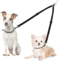 AUTOWT Double Dog Leash, No Tangle 360°Swivel Rotation Reflective Lead Attachment Adjustable Length Dual Two Dogs Lead Splitter, Comfortable Shock Absorbing Walking Training for 2 Dogs by AUTOWT