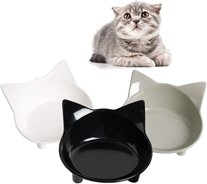 Cat Food Bowls Shallow Wide Non-Slip Whisker Friendly Dish for Indoor Cats | Food Grade Safe Pet Bowl Set for Kittens, Puppies & Rabbits, Easy Clean, Relieves Whisker Fatigue, Ideal for Cat Food & Water - Image 9