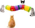 Cat Tunnel, Cat Tunnels for Indoor Cats, S-Shape Foldable Cats Cave | Interactive Toy Pet Tube with Interactive Peephole Crinkle Sounds for Rabbits, Kittens, Ferrets, Puppy Playing & Exploring by Deofun