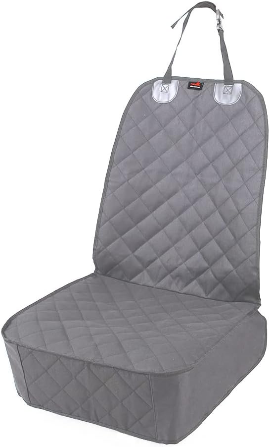 HONEST OUTFITTERS Dog Car Seat Covers, Pet Front Cover for Cars, Trucks, and Suv's - Waterproof & Nonslip Dog Seat Cover(Gray) by HONESTOUTFITTERS